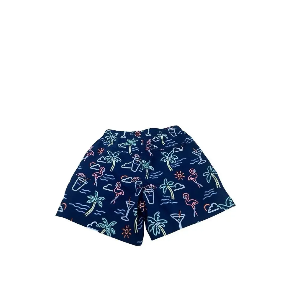 Chubbies Classic 5.5in Swim Trunk Shorts The Neon Lights Blue Men's Medium